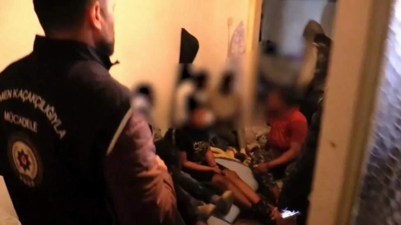 Polisten şok evlerine şok baskın: 91 kaçak göçmen yakalandı