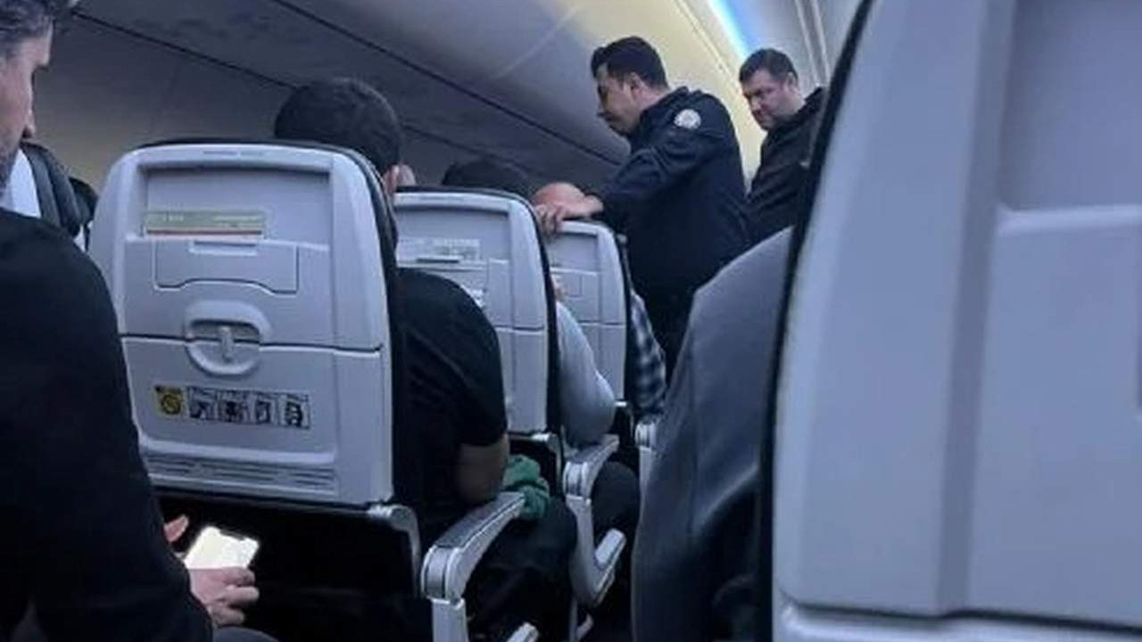 İstanbul uçağı karıştı; polis müdahale etti!