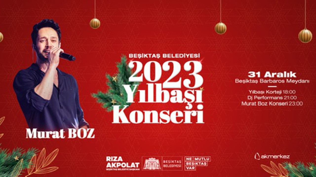 Beşiktaş’ta yeni yıl kutlamalarında Murat Boz sahne alacak!