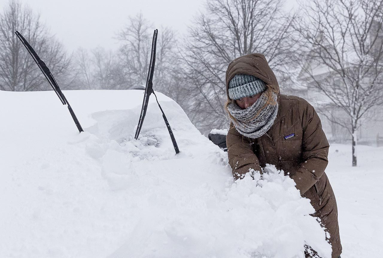 ABD, Kanada ve Japonya'yı kar fırtınası esir aldı! Gökten yarasa yağdı - Resim: 15