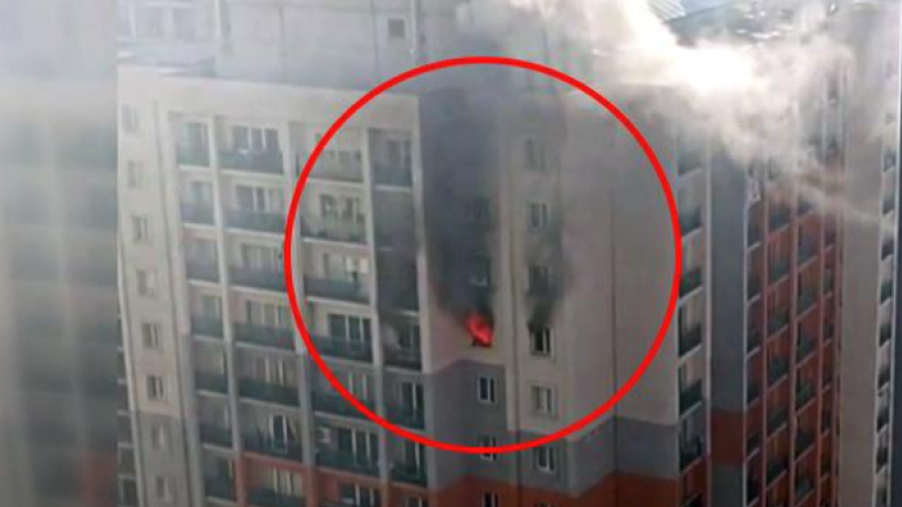 İstanbul'da 20 katlı binada yangın paniği