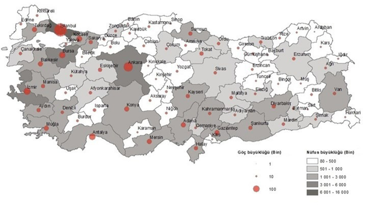 TÜİK ilk kez açıkladı: İşte Türkiye'nin iç göç istatistikleri