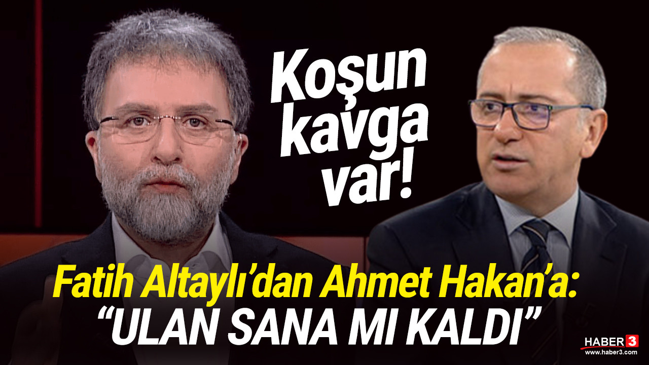 Fatih Altaylı'dan Ahmet Hakan'a: ''Ulan sana mı kaldı''