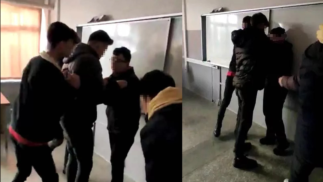 Lisede skandal görüntüler: Sınıf arkadaşları işkence edip kameraya kaydetti