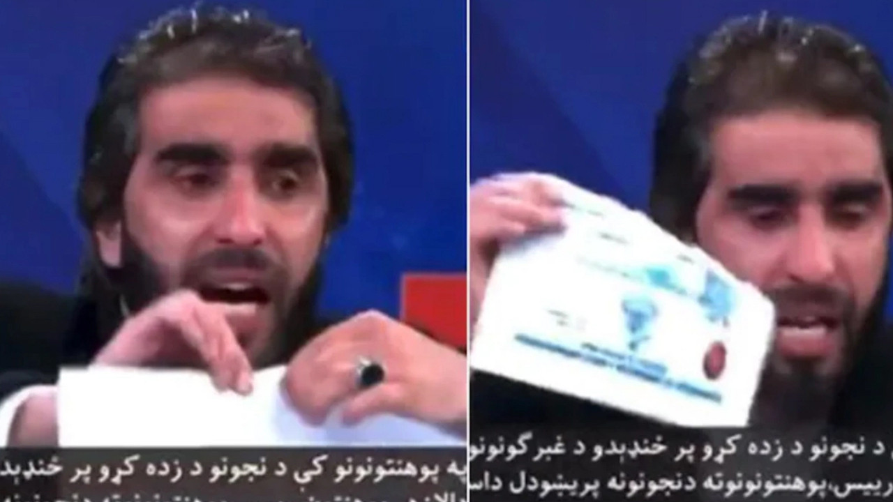 Taliban'a böyle tepki gösterdi: Canlı yayında gözyaşları içinde diplomasını yırttı