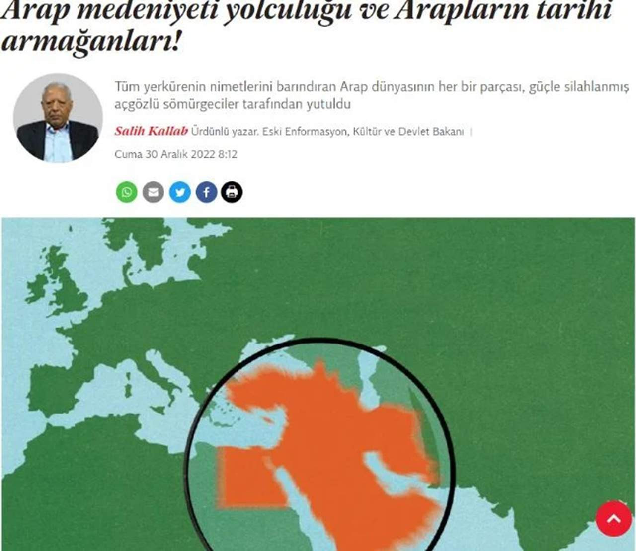 Independent Türkçe Türkiye'yi Arap ülkesi olarak gösterdi