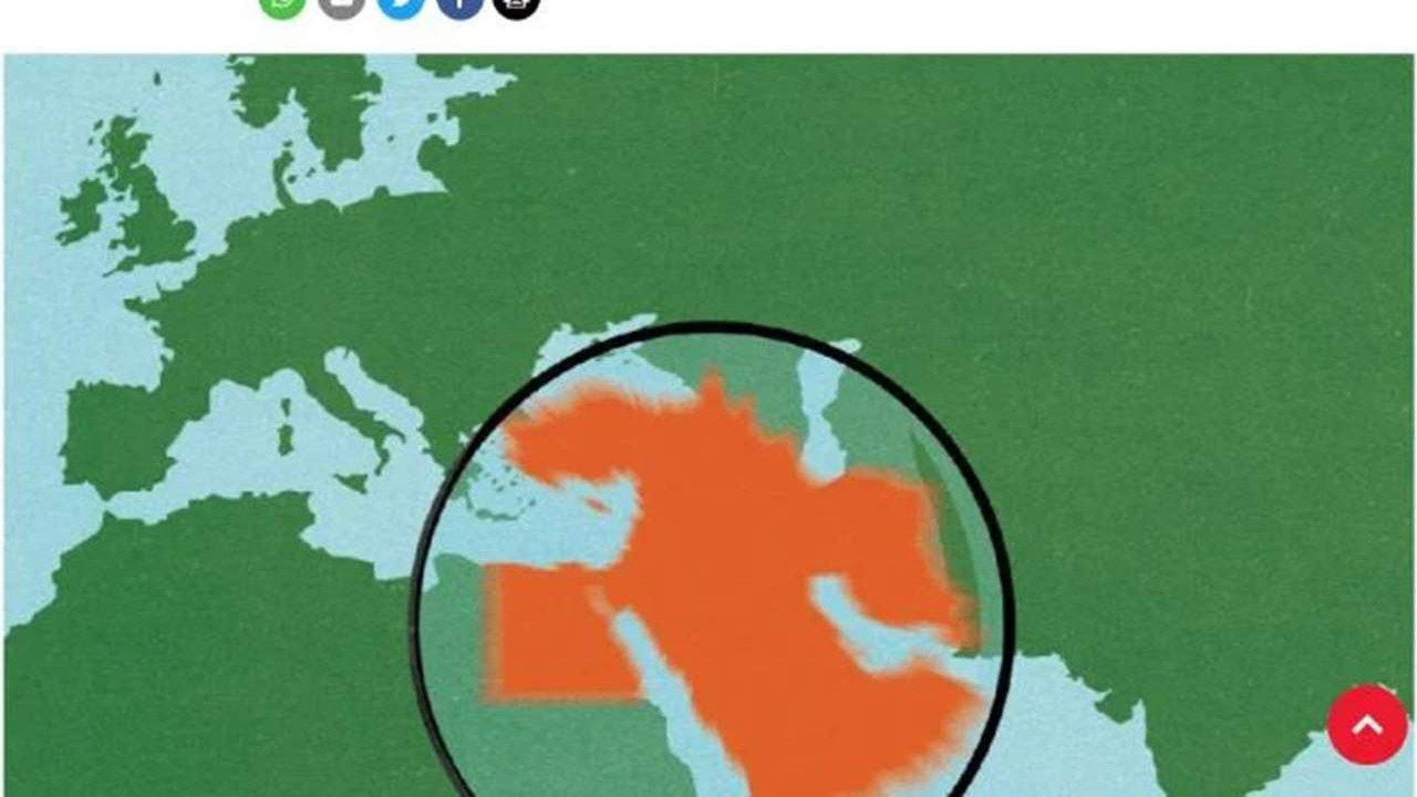 Skandal harita! Türkiye'yi bakın nasıl gösterdiler!