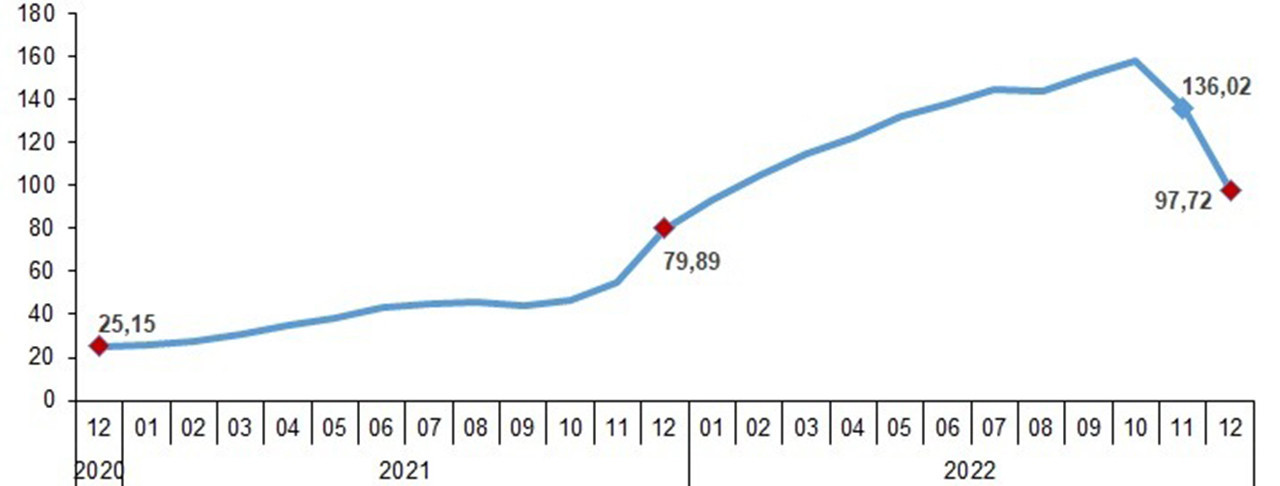 TÜİK Aralık 2022 Yurt İçi Üretici Fiyat Endeksi