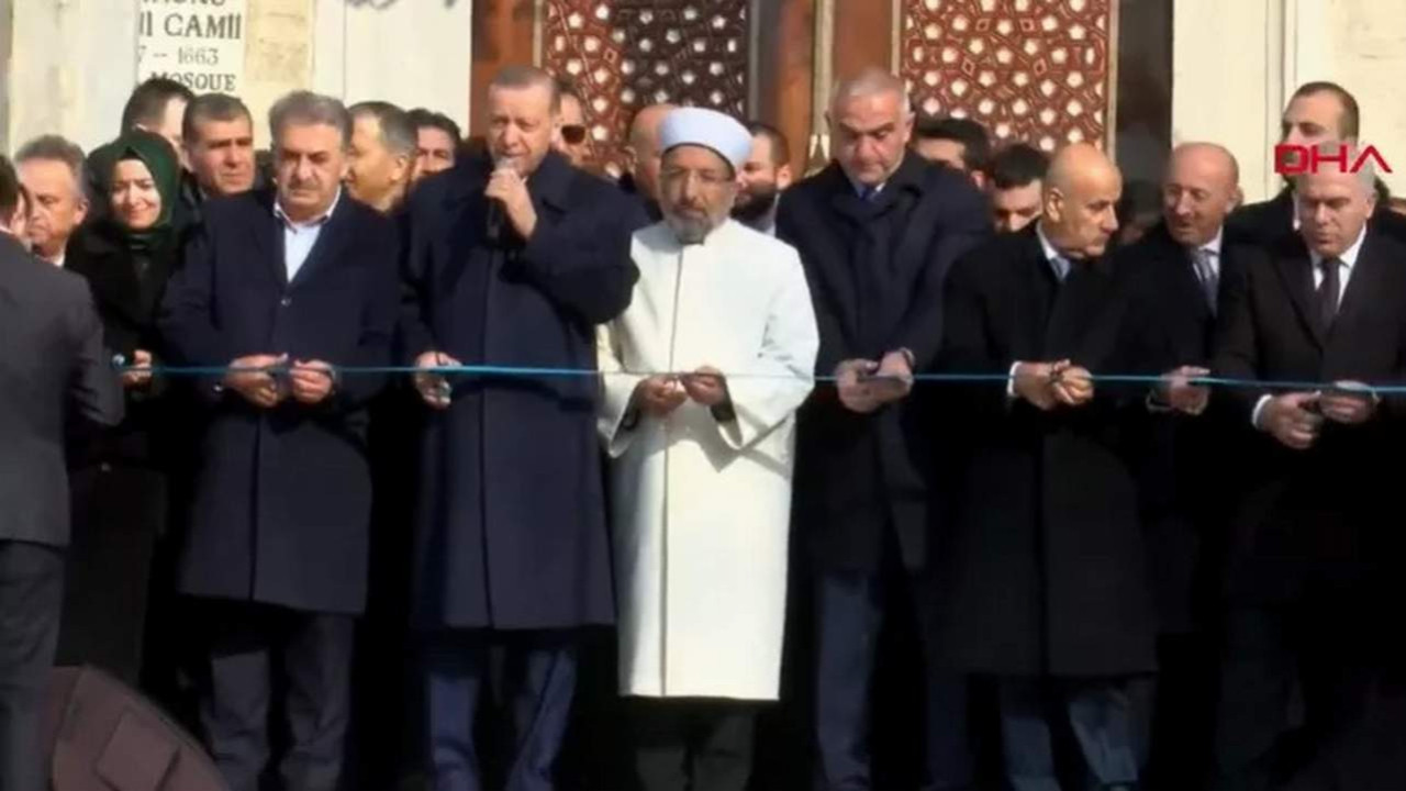 Erdoğan Yeni Cami'nin açılışını yaptı