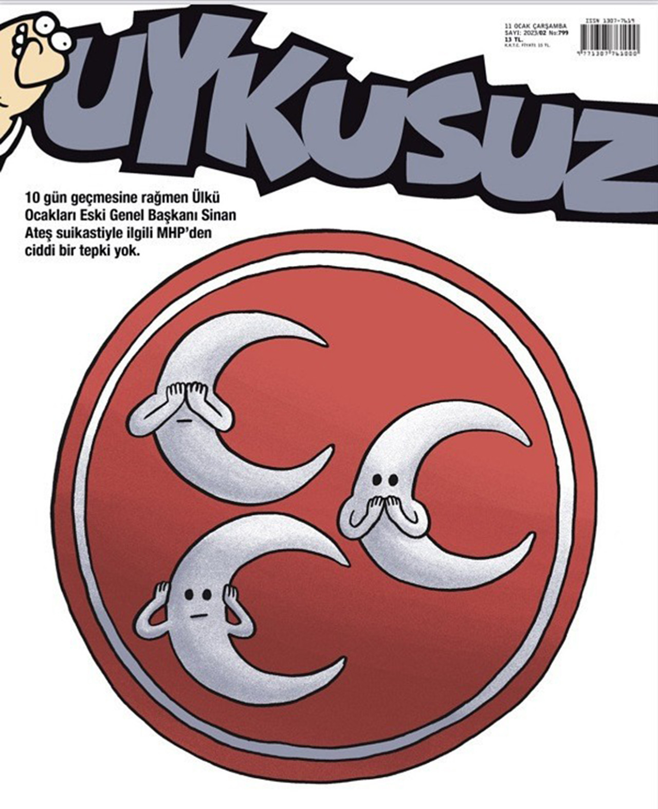 Uykusuz'dan MHP'yi kızdıracak kapak karikatürü