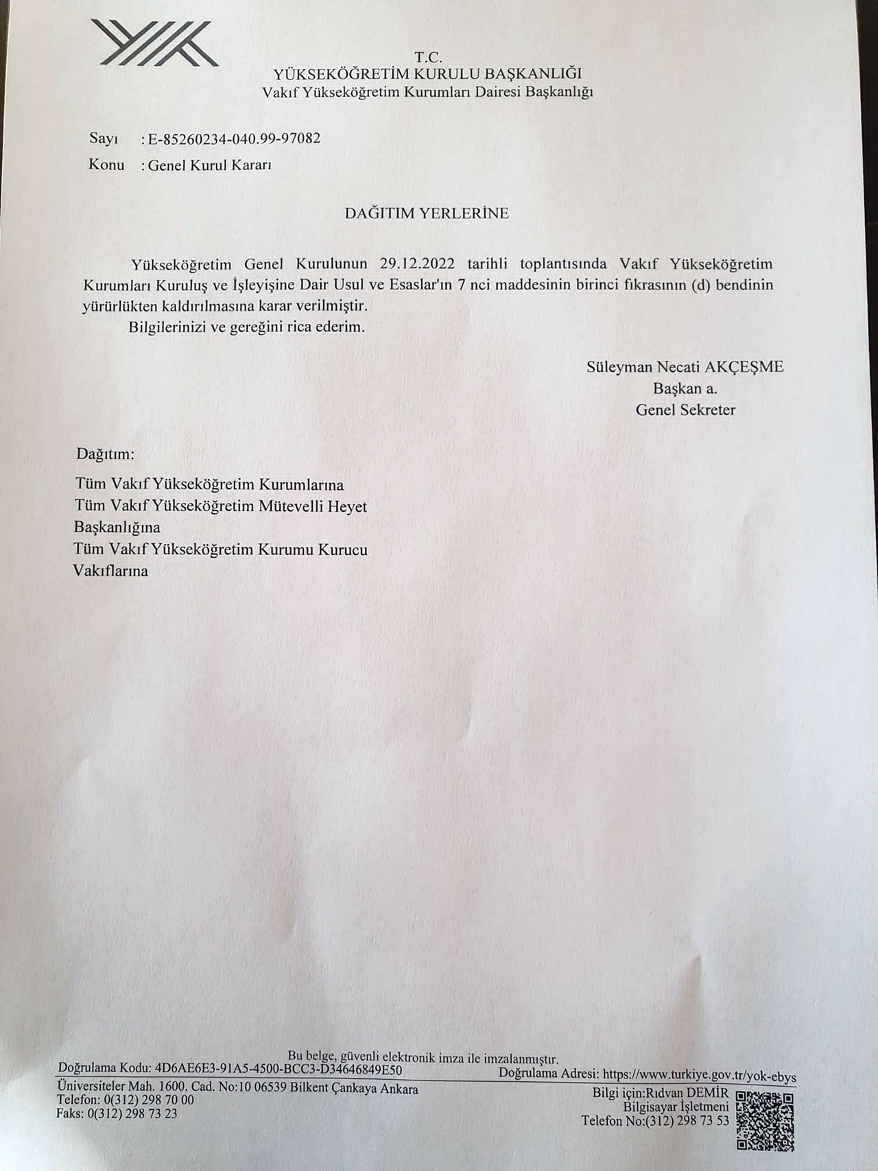 YÖK kendini yok ediyor