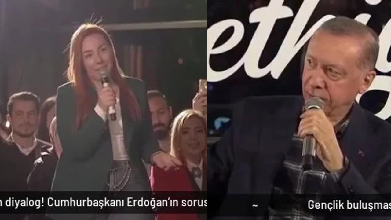 Genç kadın Erdoğan'a sevgisini böyle ilan etti