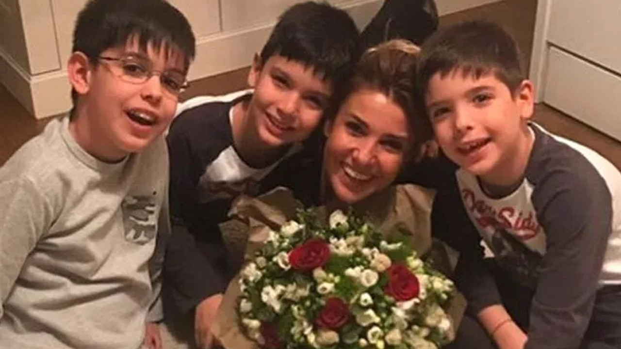 Gülben Ergen oğullarıyla paylaşım yaptı: ''Aşırı mutluyum''