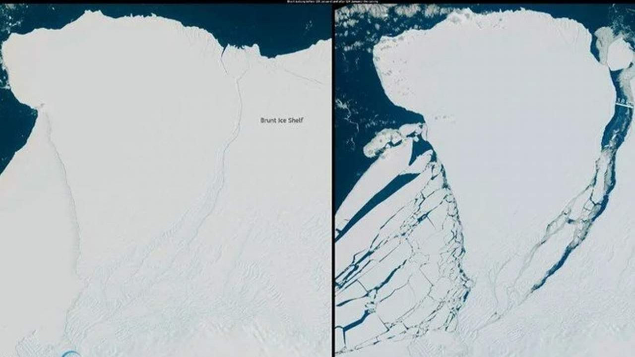 Korkulan oldu! Dev buzdağı Antarktika kıtasından ayrıldı