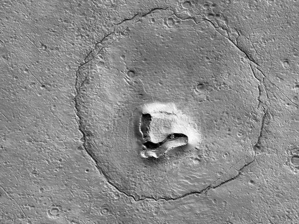 Mars'ta şaşırtan görüntü! Astronomlar ''Ayı'' keşfetti - Resim: 1