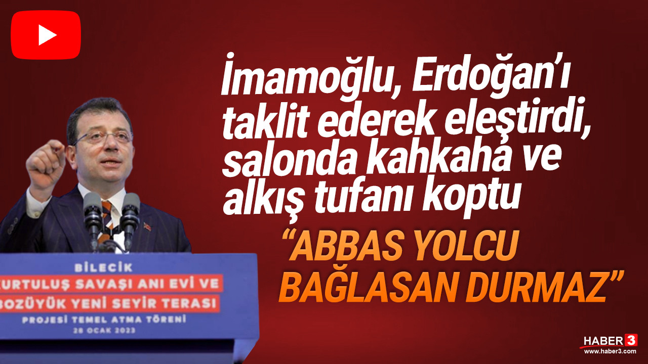 İmamoğlu, Erdoğan’ı taklidini yaparak eleştirdi