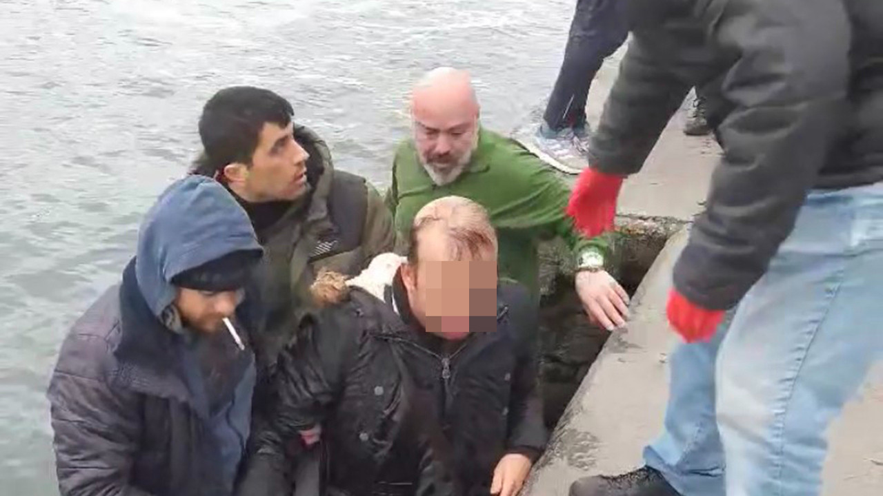 İstanbul Boğazı’nda görme engelli çift denize düştü