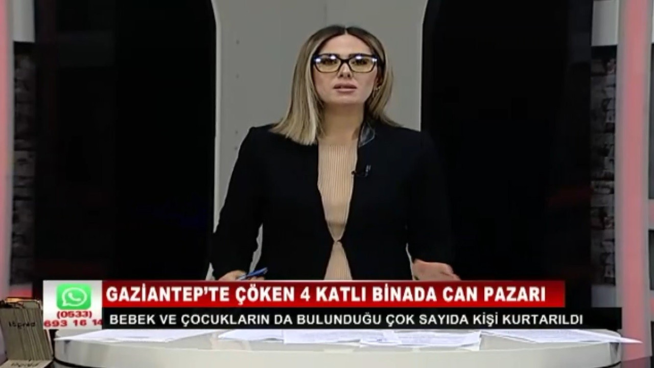 Spikerin zor anları! Deprem canlı yayında yakaladı
