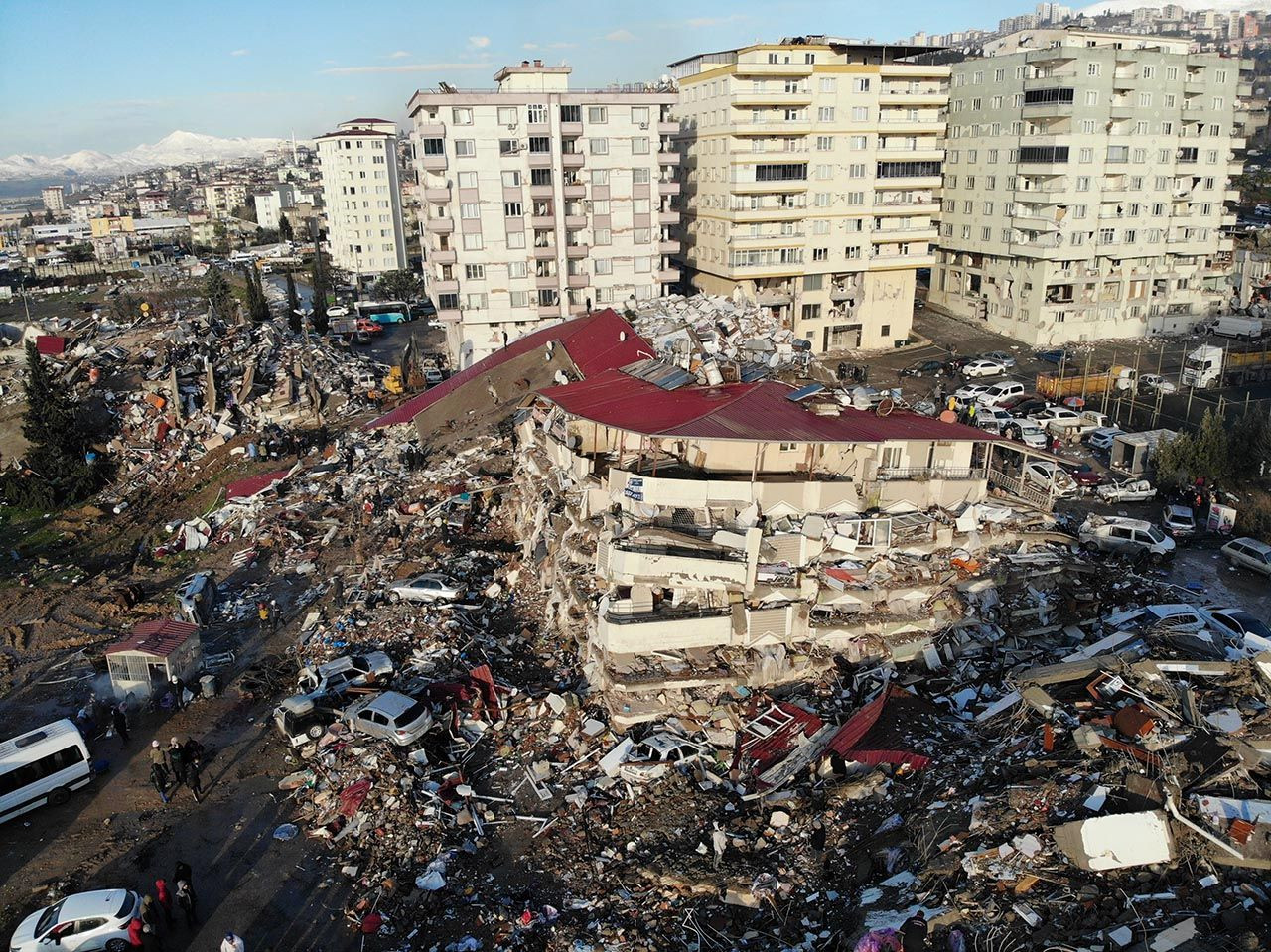 Bir şehir enkaza döndü! Depremin merkez üssü havadan böyle görüntülendi - Resim: 4