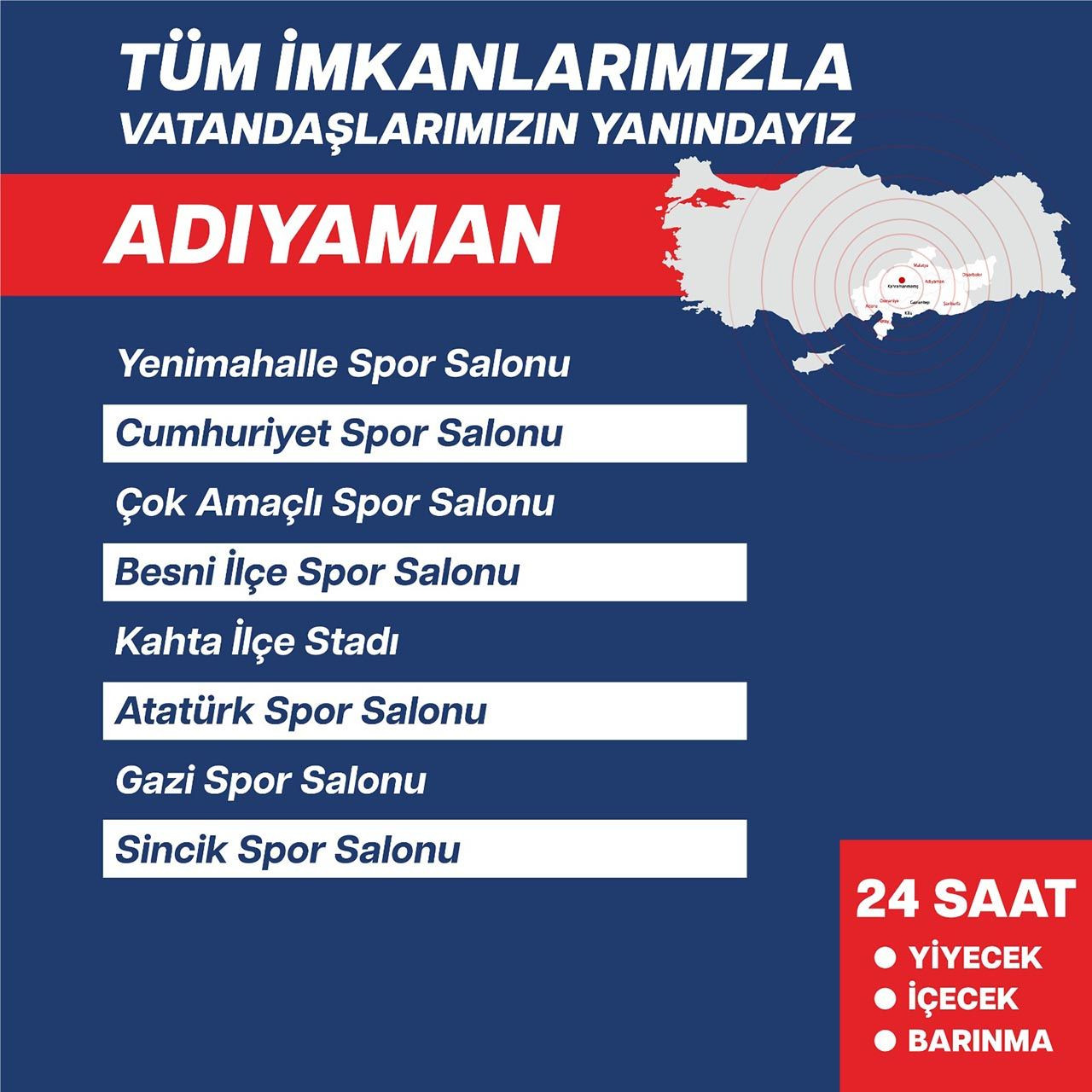 Depremzedelere açılan tesislerin listesi açıklandı - Resim: 3