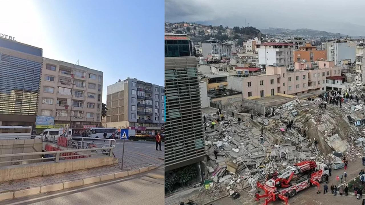 Deprem felaketinin öncesi ve sonrası: Büyük yıkımı gözler önüne serdi
