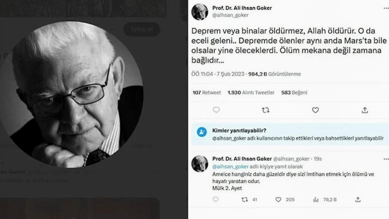 Profesörün ''Mars'ta da olsalardı öleceklerdi'' paylaşımına soruşturma