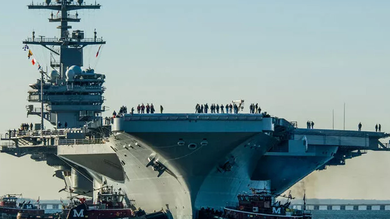 Pentagon'dan destek: ABD'nin devasa uçak gemisi Türkiye'ye doğru yola çıktı