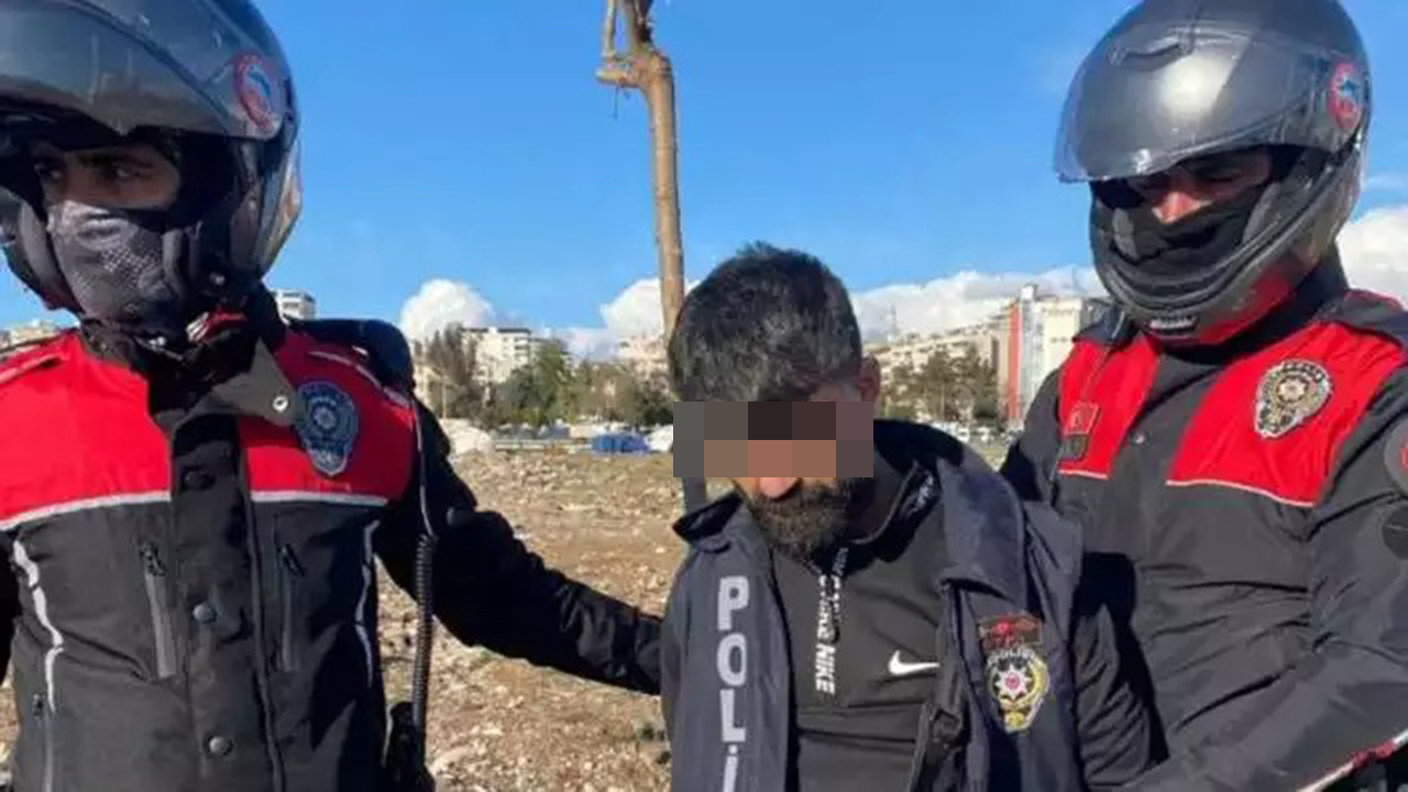 Şerefsiz! Deprem bölgesinde sahte polis yeleği ile yakalandı