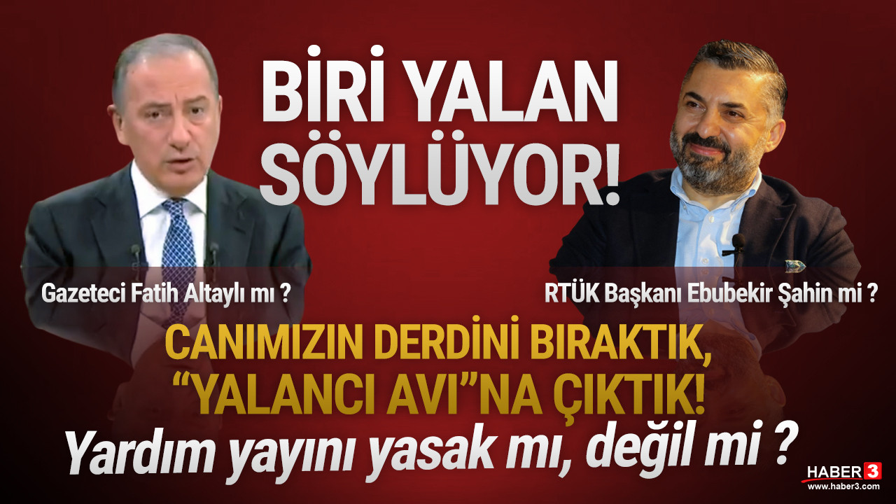 RTÜK Fatih Altaylı'yı, Fatih Altaylı RTÜK'ü yalanladı
