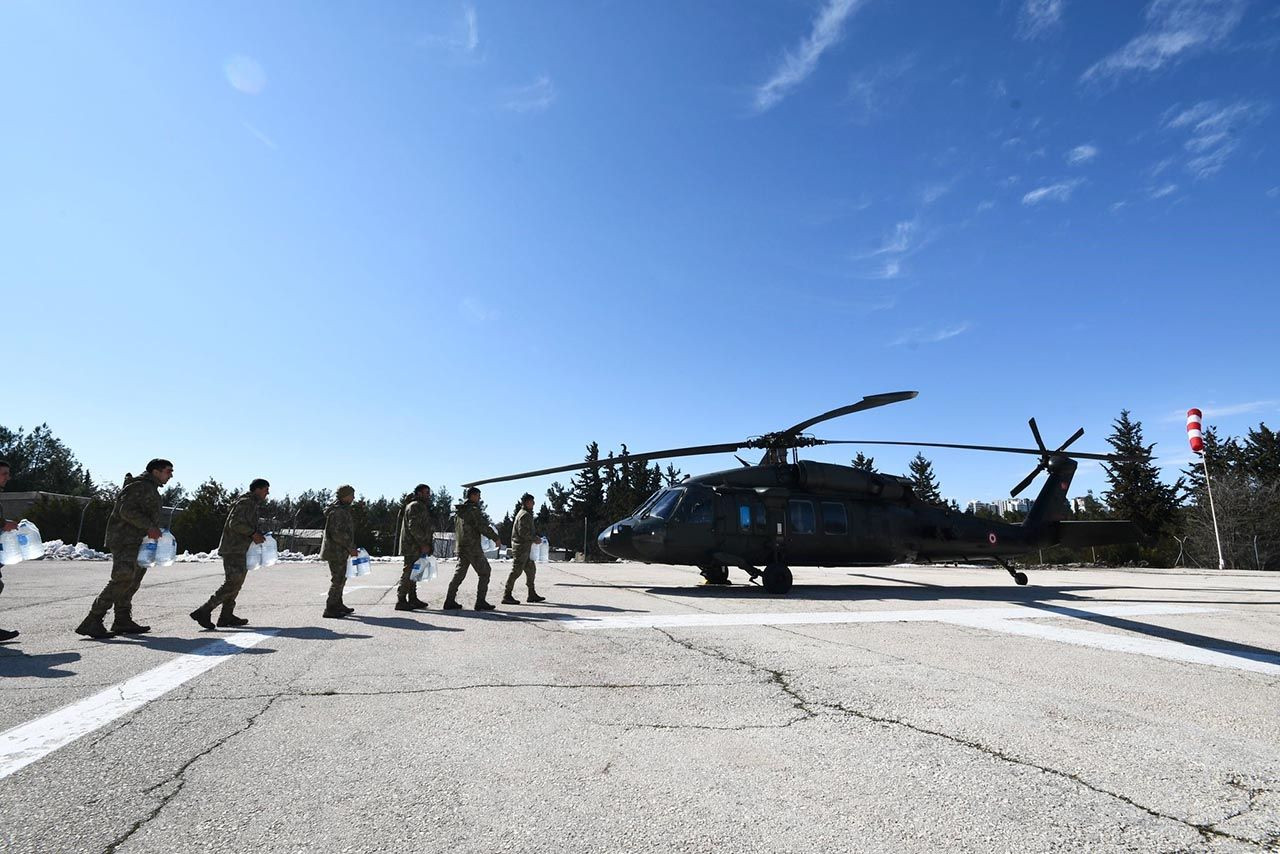 Gaziantep'te dağ köylerine helikopterle yardım gönderildi - Resim: 3