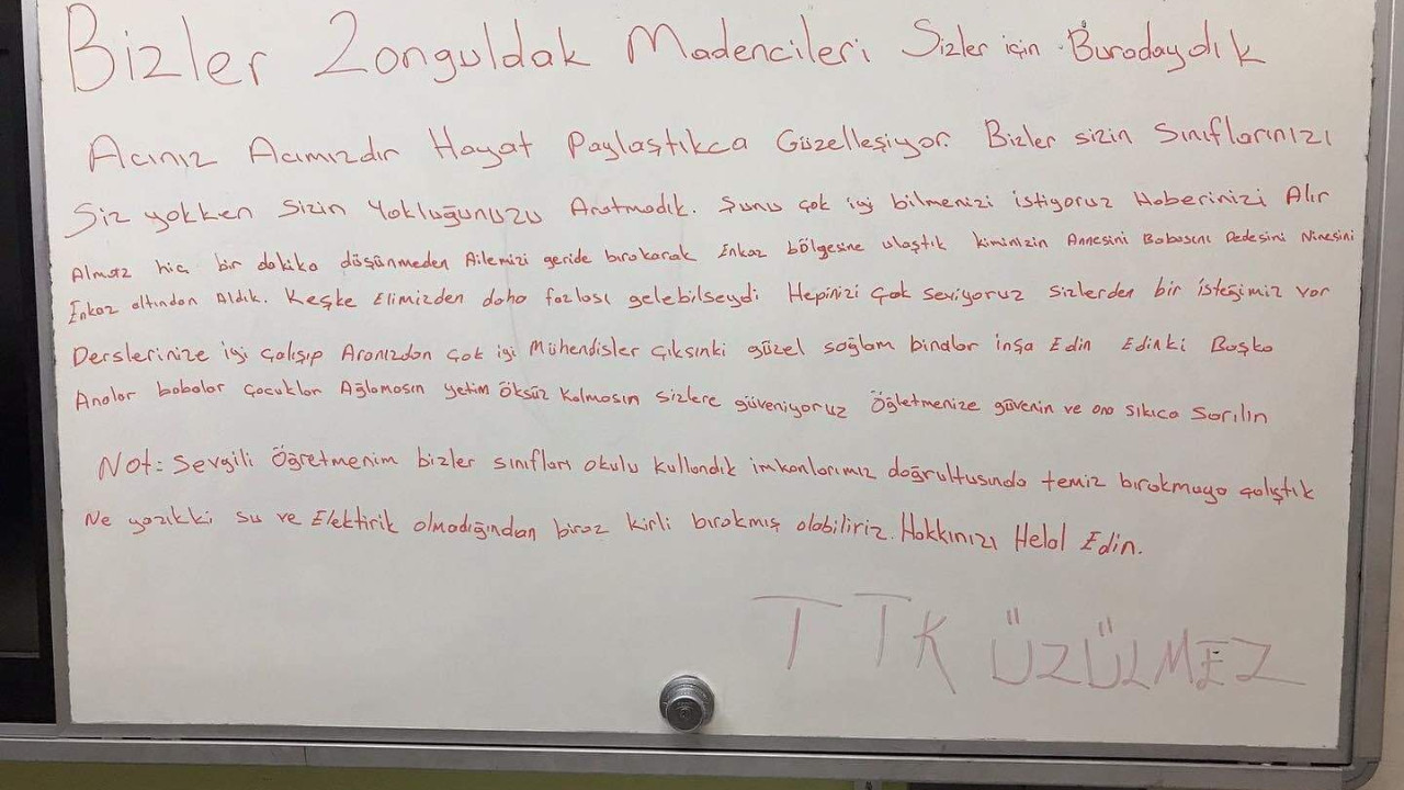 Madencilerden öğrencilere tüm Türkiye'yi ağlatan mektup