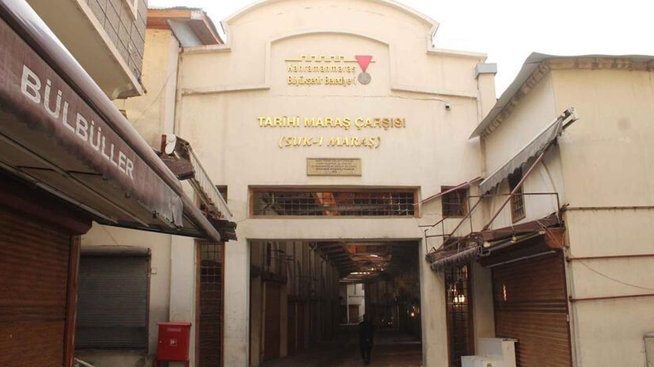 Tarihi Maraş Çarşısı'ndaki 495 dükkan deprem nedeniyle kapalı