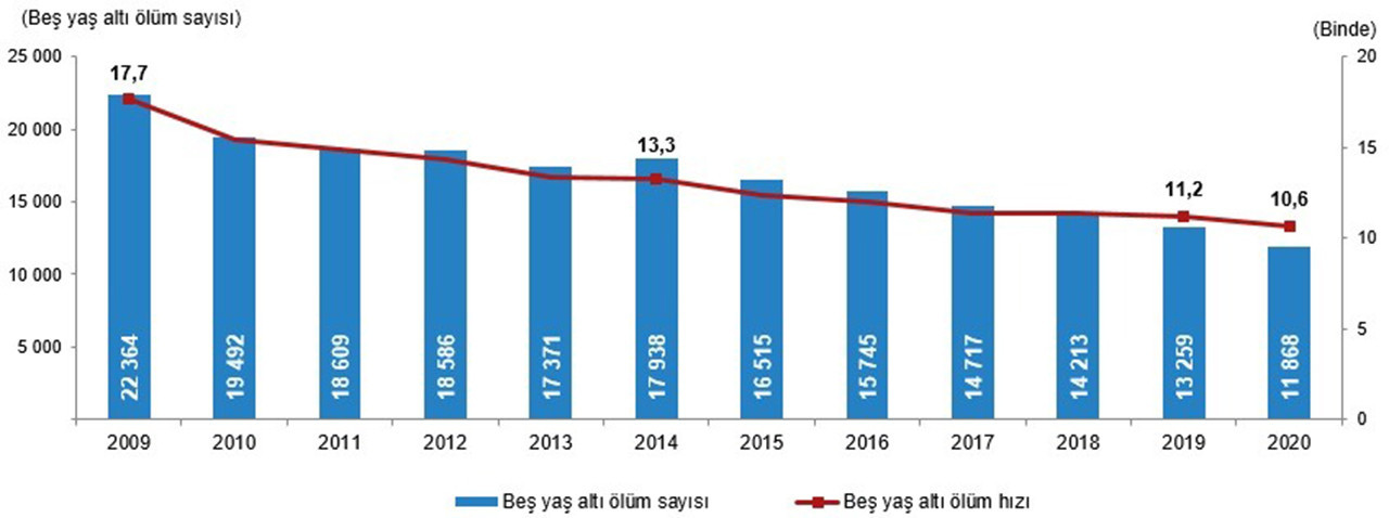 TÜİK 2020 yılı Ölüm ve Ölüm Nedeni İstatistikleri