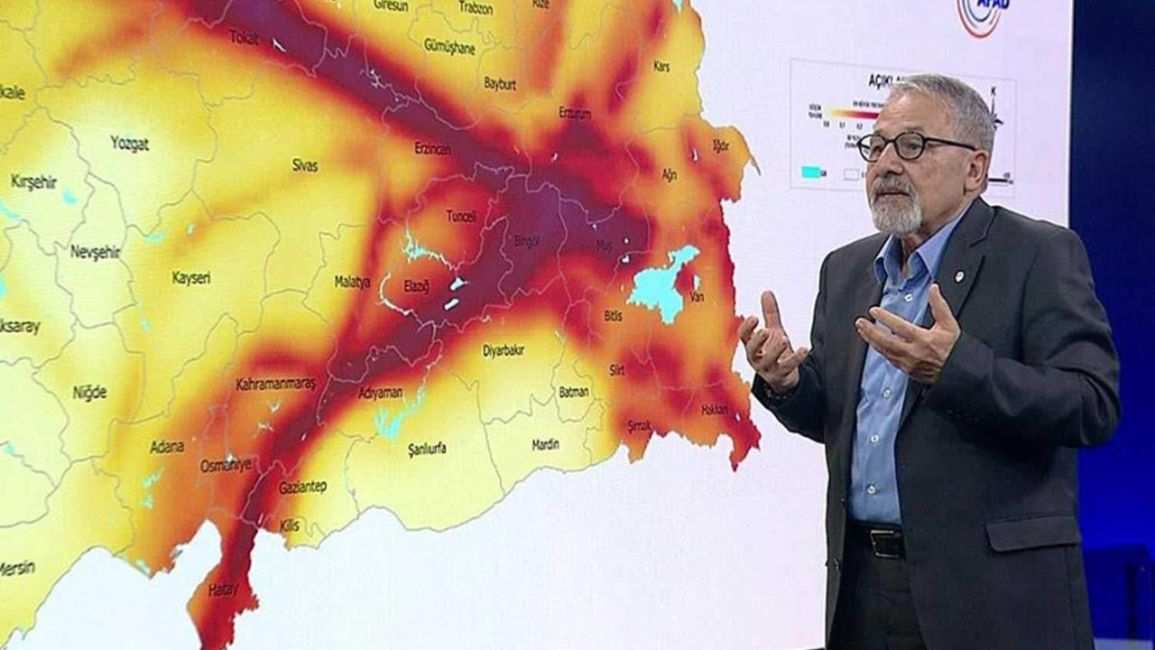 Prof. Dr. Görür harita üzerinden 3 noktayı işaret etti