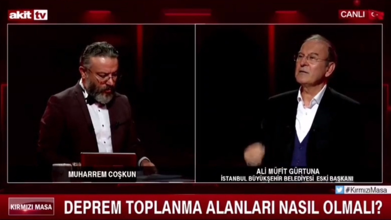 Gürtüna ''Kanal İstanbul rezalet'' dedi, sunucu ne yapacağını şaşırdı