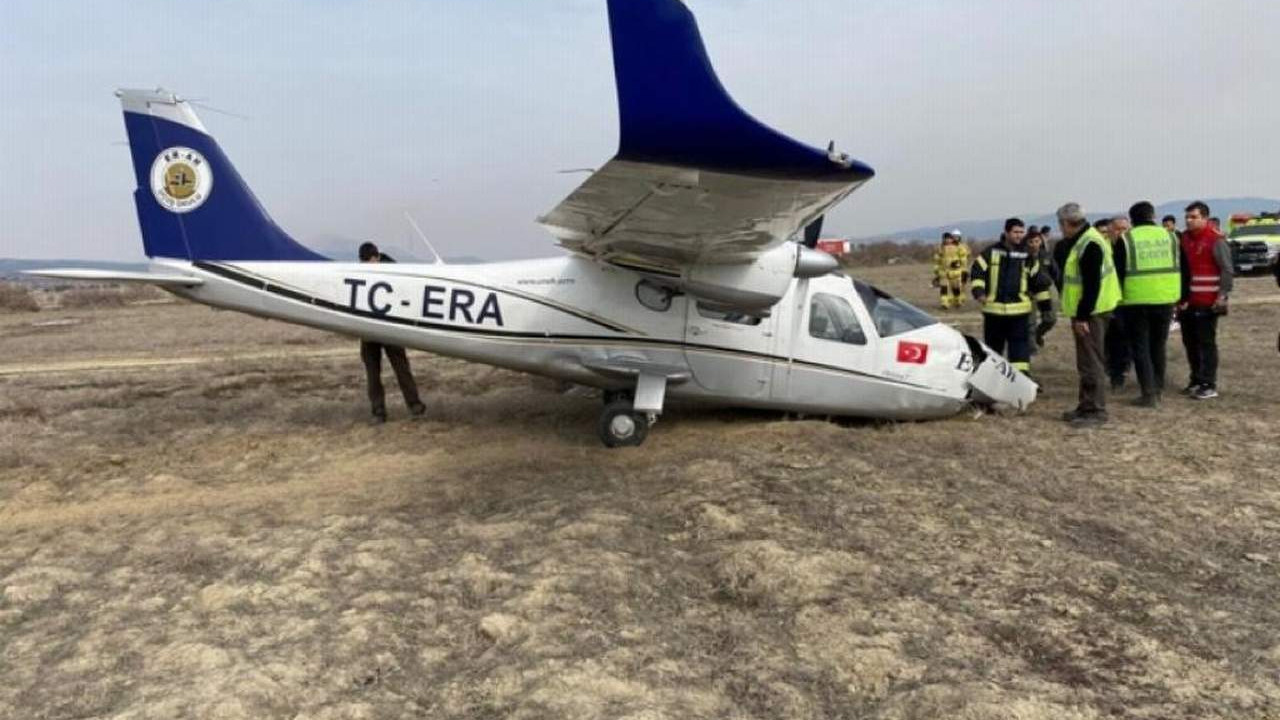 Isparta’da eğitim uçağı zorunlu iniş yaptı: 2 yaralı