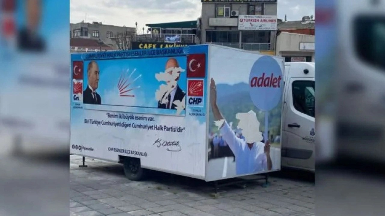 İstanbul'da CHP'nin karavanına saldırı