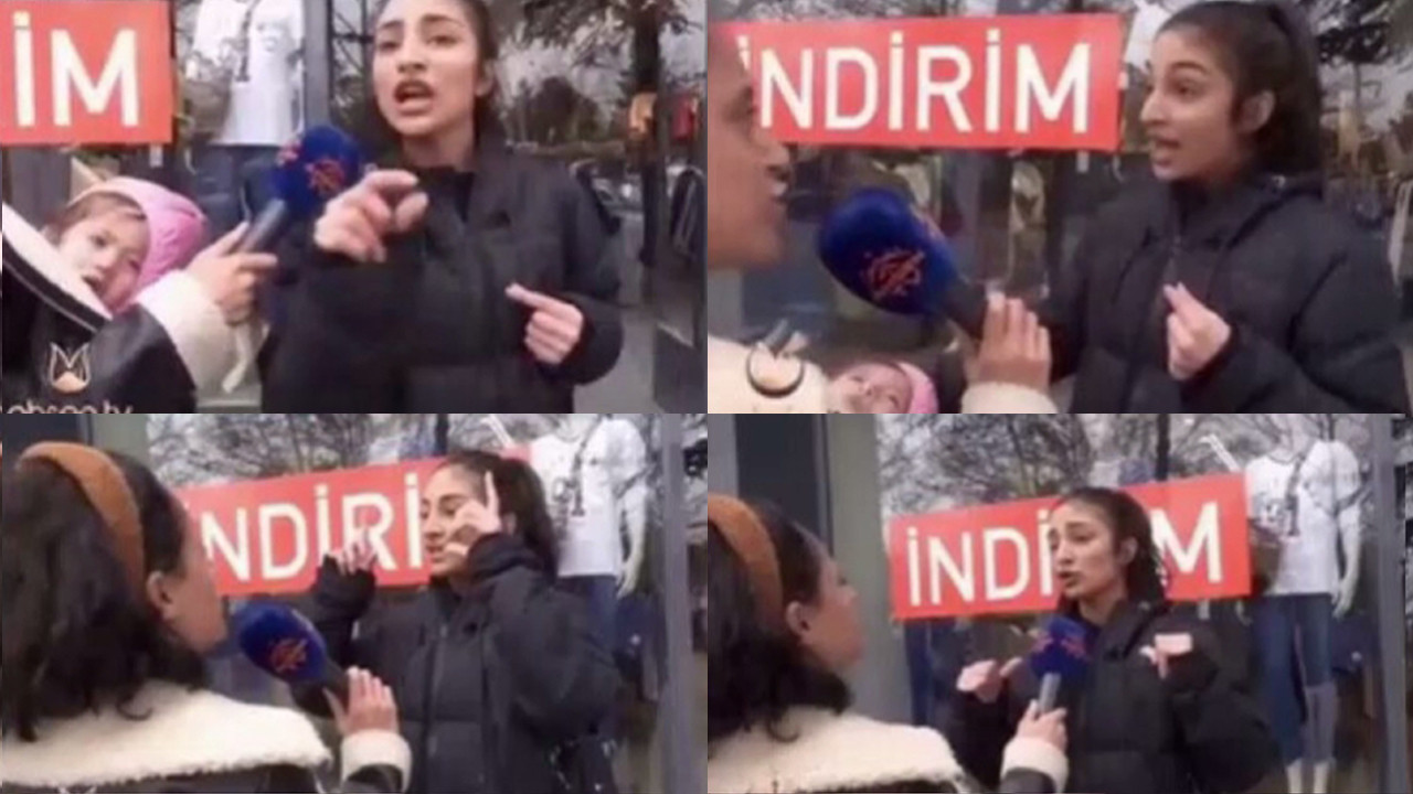 Ahsen TV muhabirinin sokak röportajı olay oldu! Muhabir çıldırdı, genç kız çıldırdı