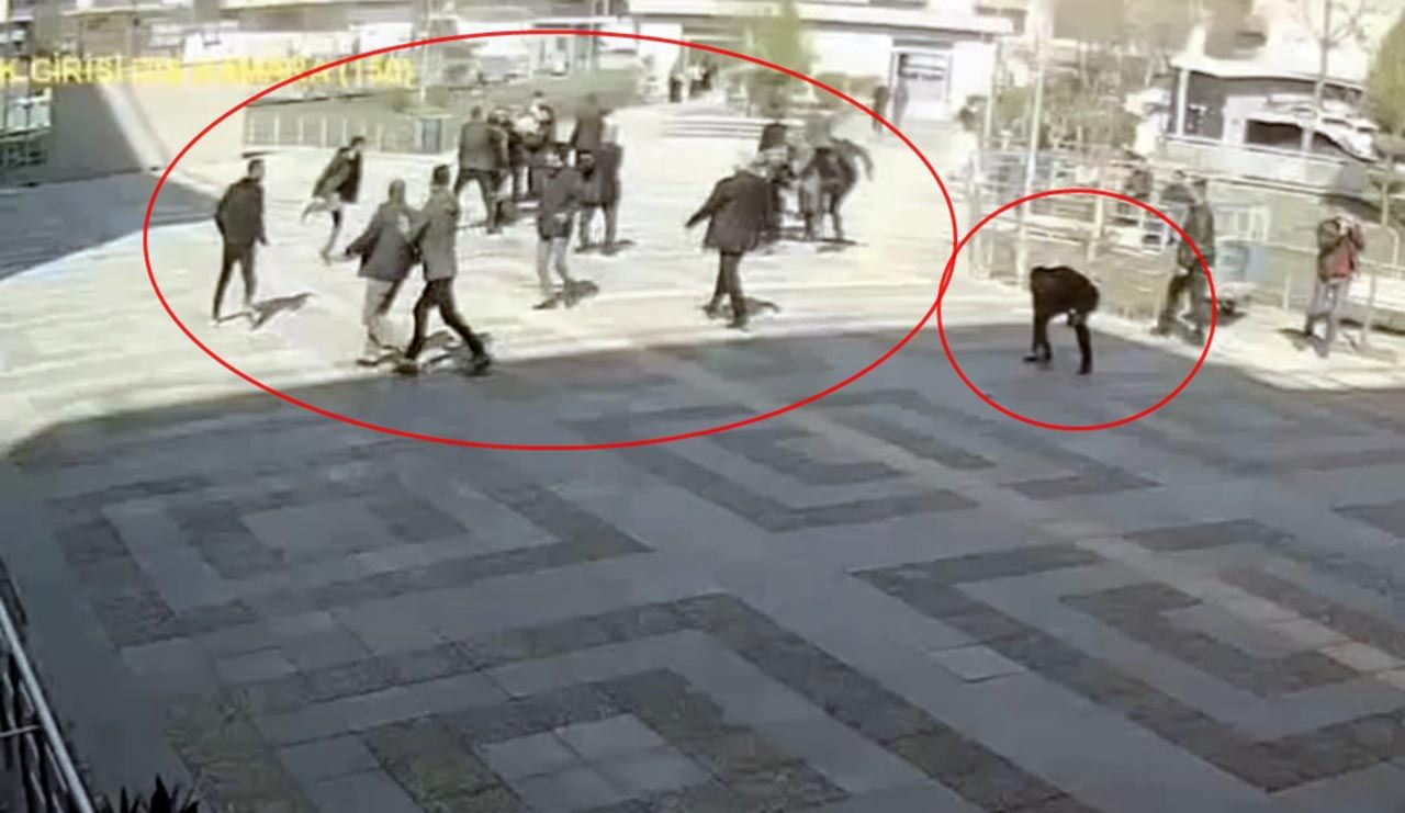 Adliye önünde tekme tokat kavga - Resim: 1