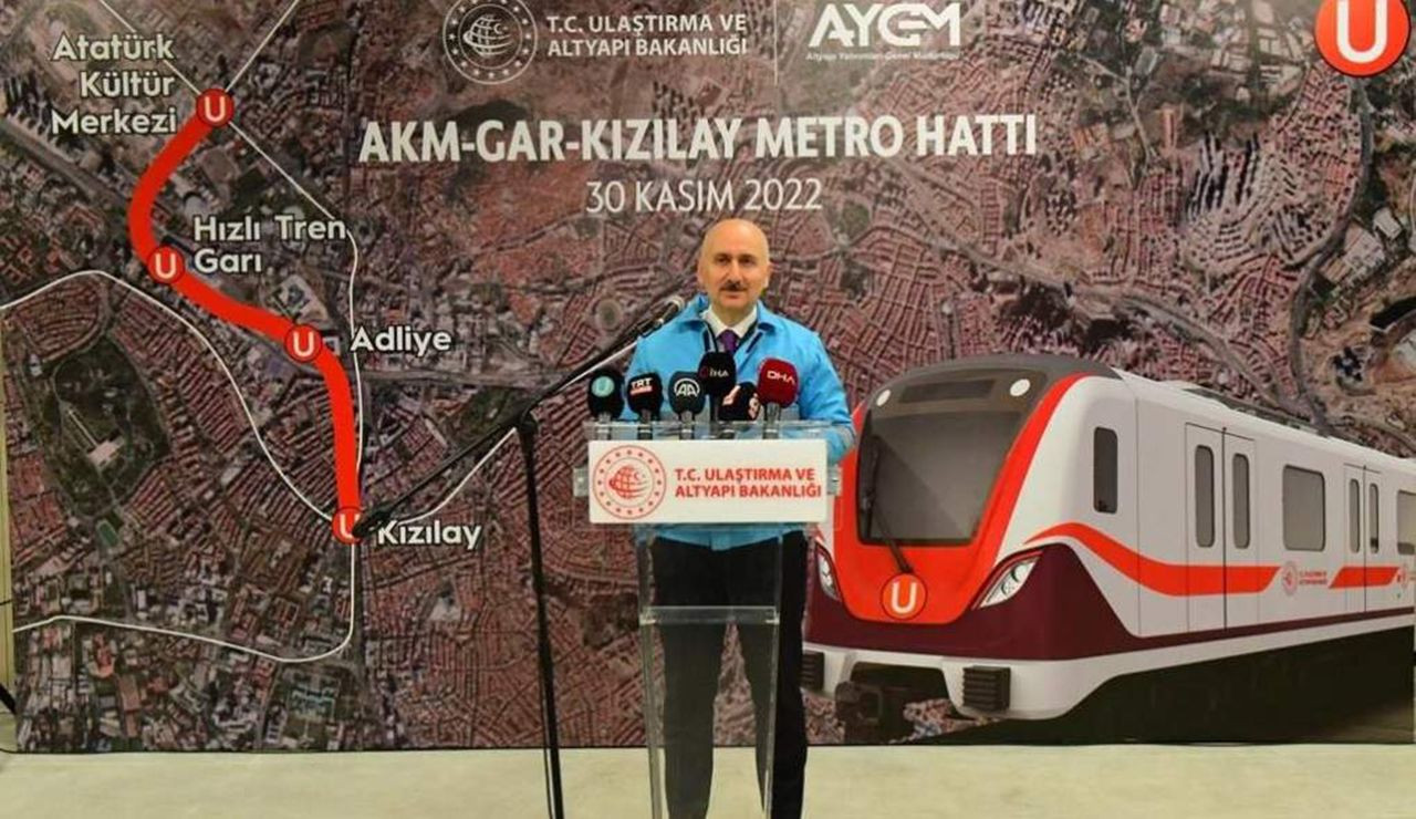AKM-Gar Kızılay metrosunda tüm imalatlar tamamlandı - Resim: 1