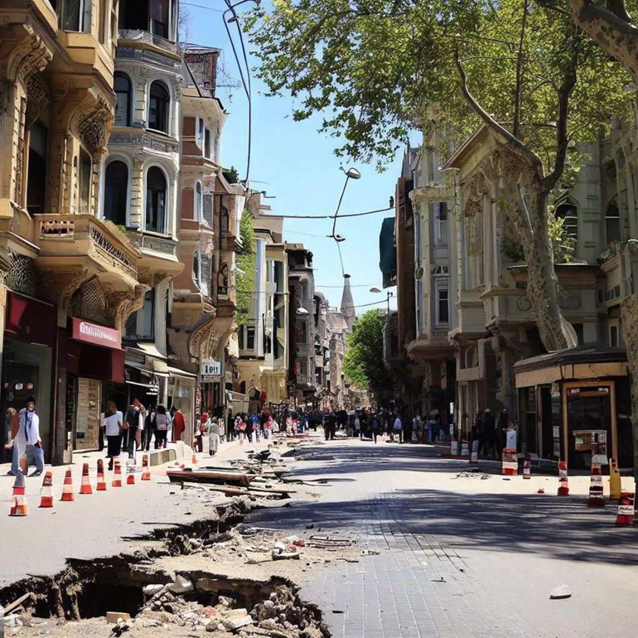 Yapay zeka, deprem sonrası İstanbul'daki yıkımı bu fotoğraflarla tahmin etti - Resim: 2