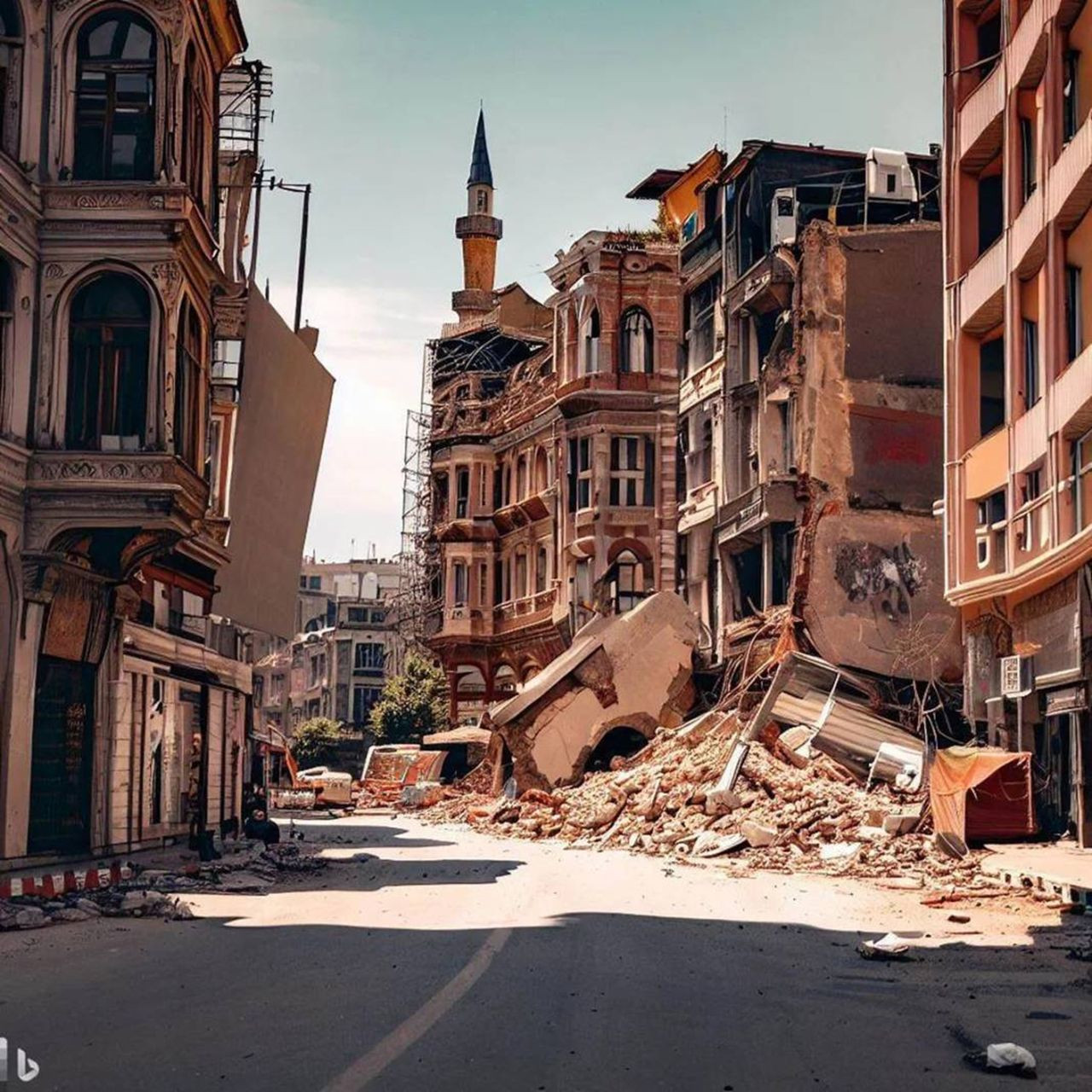 Yapay zeka, deprem sonrası İstanbul'daki yıkımı bu fotoğraflarla tahmin etti - Resim: 4