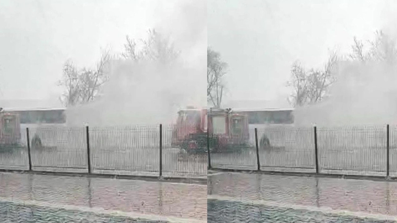 Yolcu otobüsünde yangın paniği: Alevlere teslim oldu