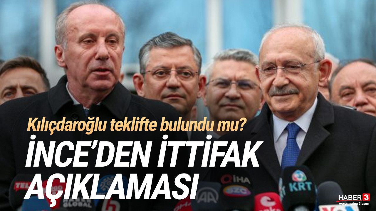 Muharrem İnce'den ittifak açıklaması