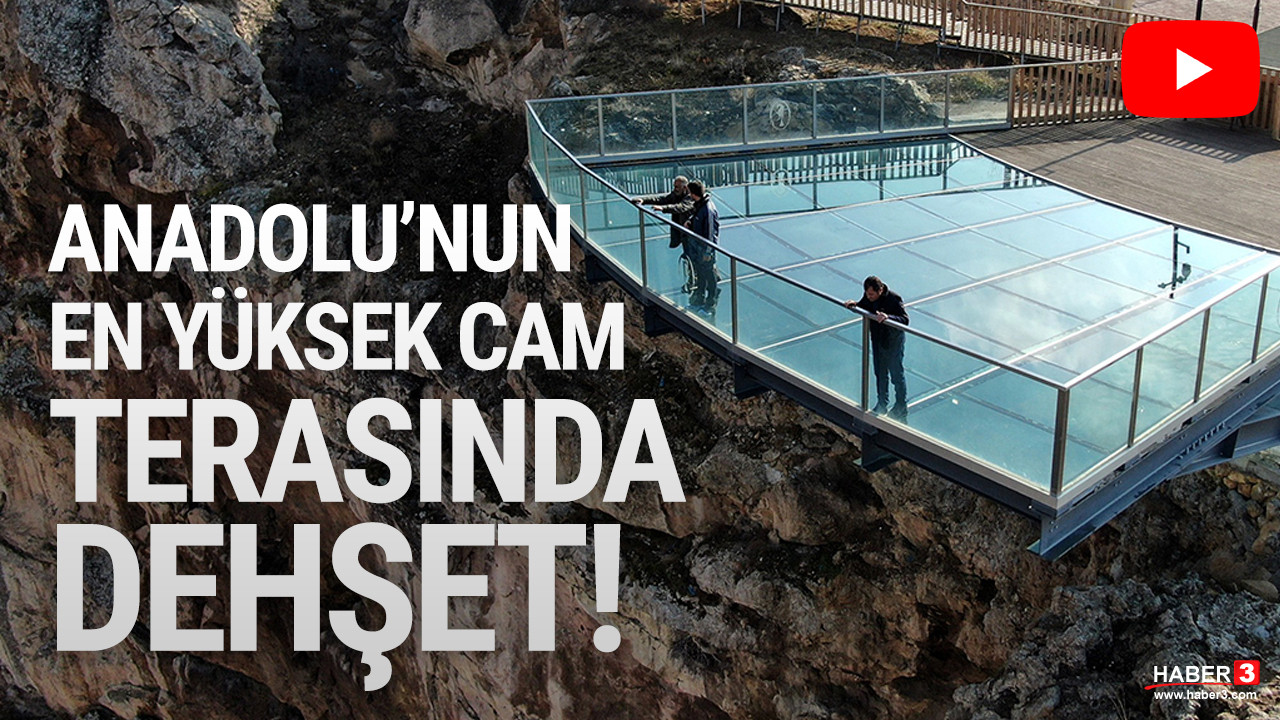 Anadolu'nun en yüksek cam seyir terasında intihar kamerada