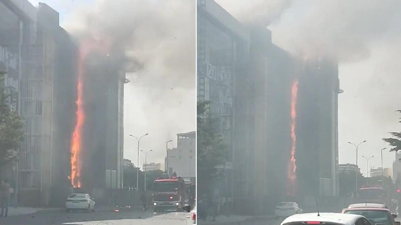 İstanbul'da 4 katlı iş merkezinde yangın