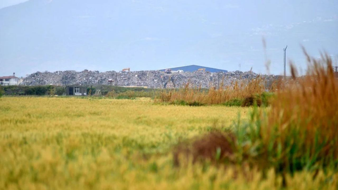 Kuş cennetinde moloz dağları oluştu