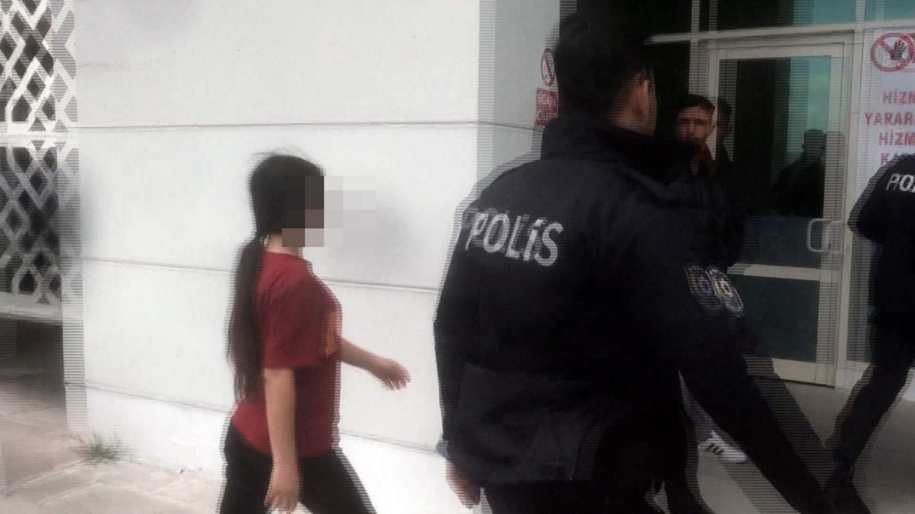 Genç kız dehşet saçtı!