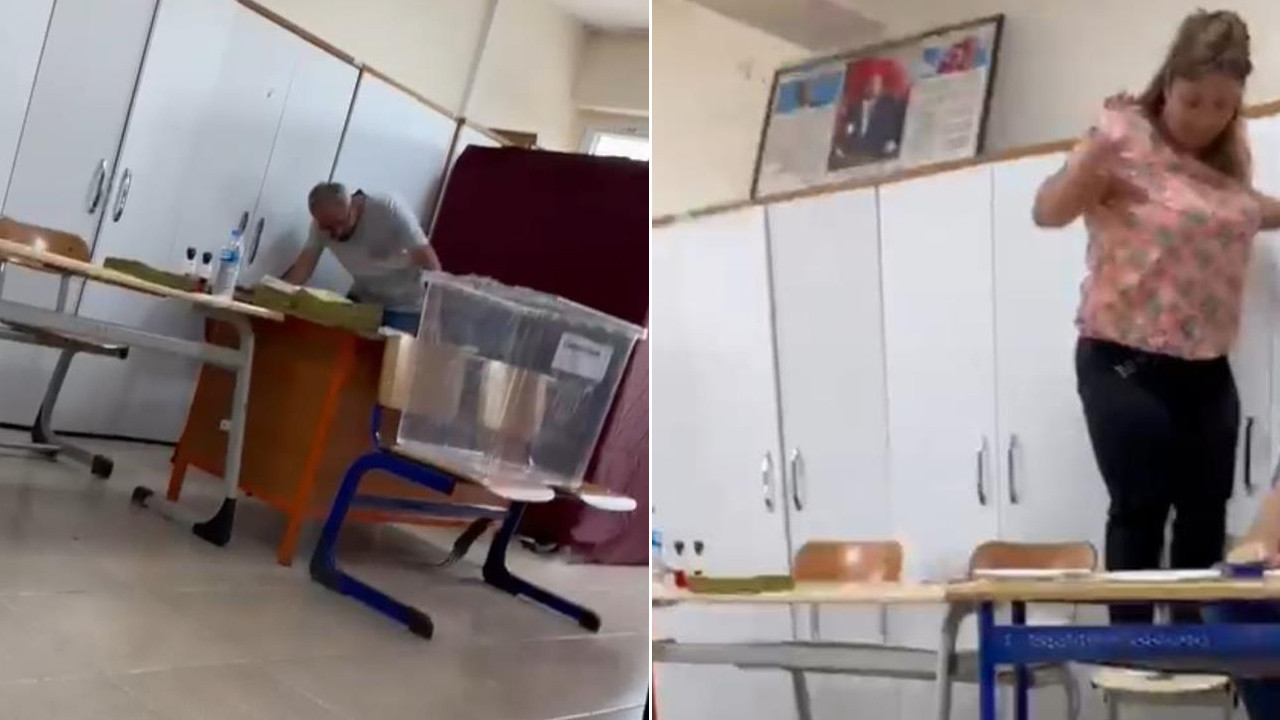 Oy kullanılan okulda fare paniği