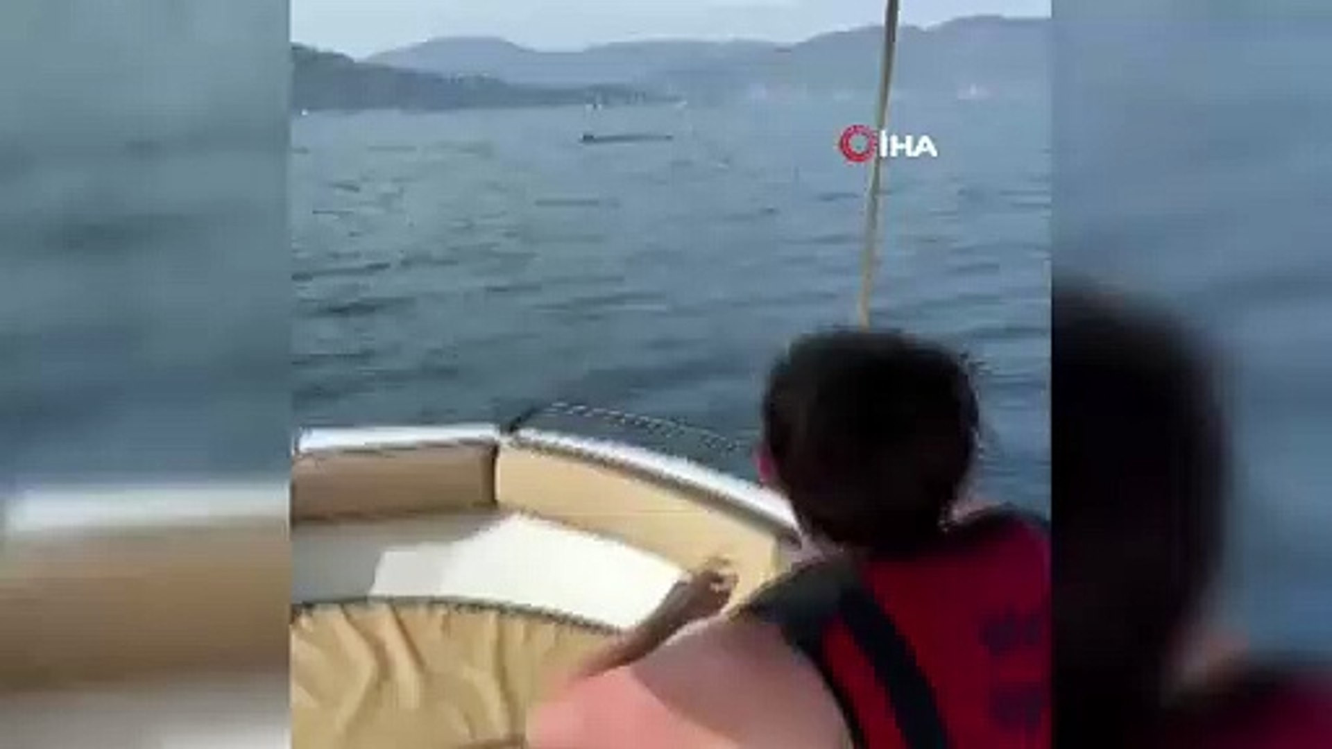 Marmaris'te dev balina heyecanı! Kameraya yansıdı